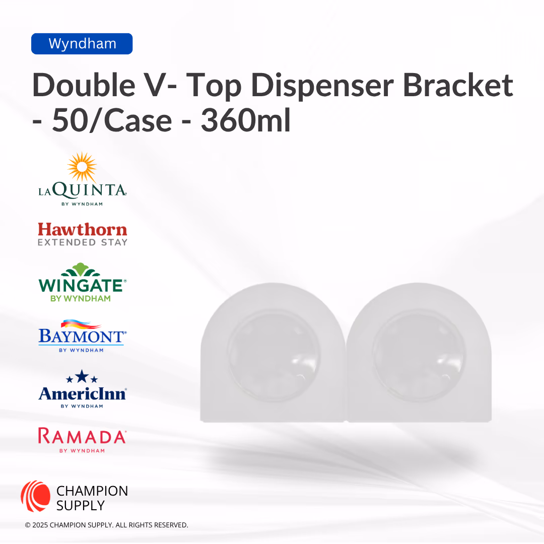 Double White Magnetic V-Top Bracket, Case of 50